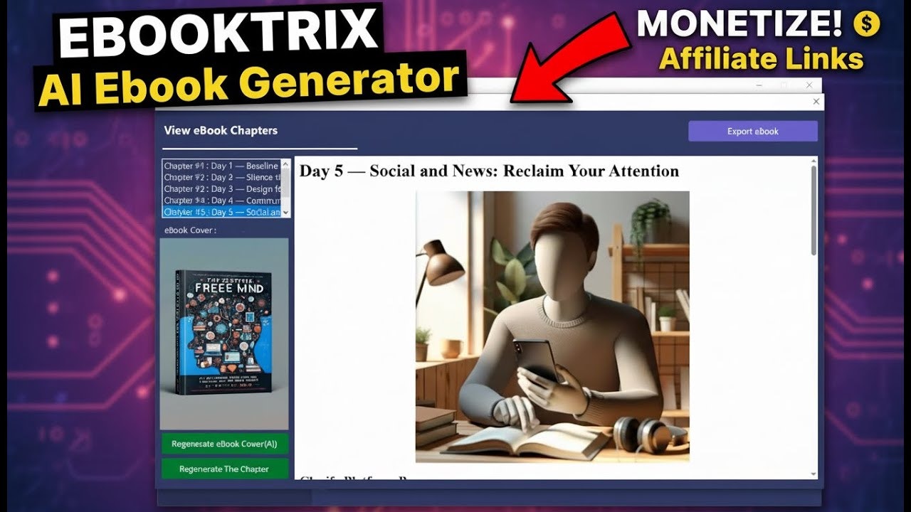 Ebooktrix : AI eBook Generator gallery image
