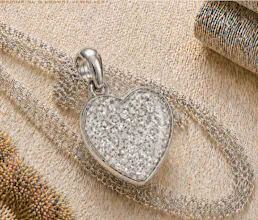 Sterling Silver Heart Memorial Necklace gallery image
