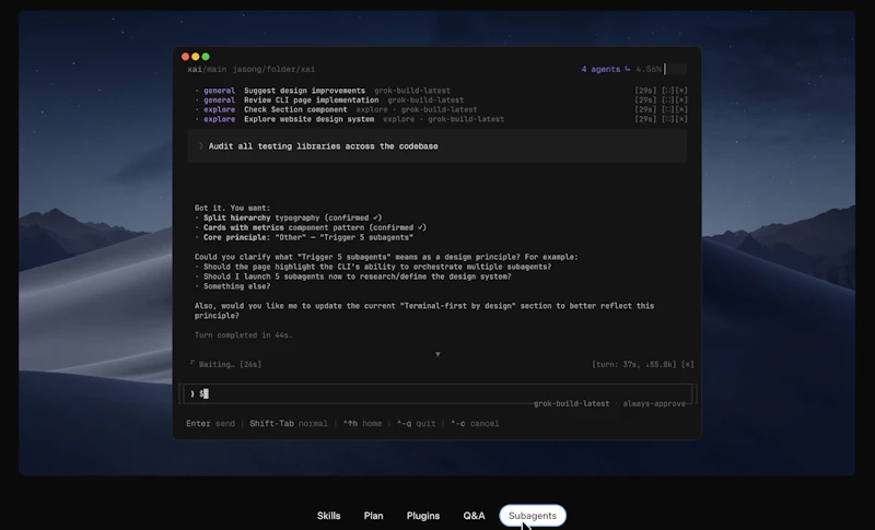 Grok Build screenshot 3