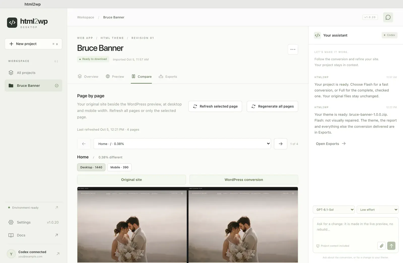 html2wp gallery image