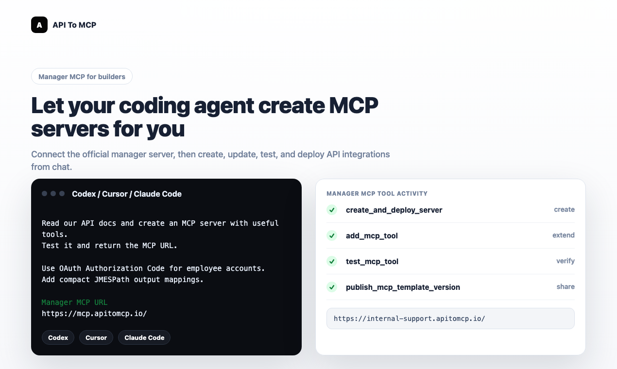API to MCP gallery image
