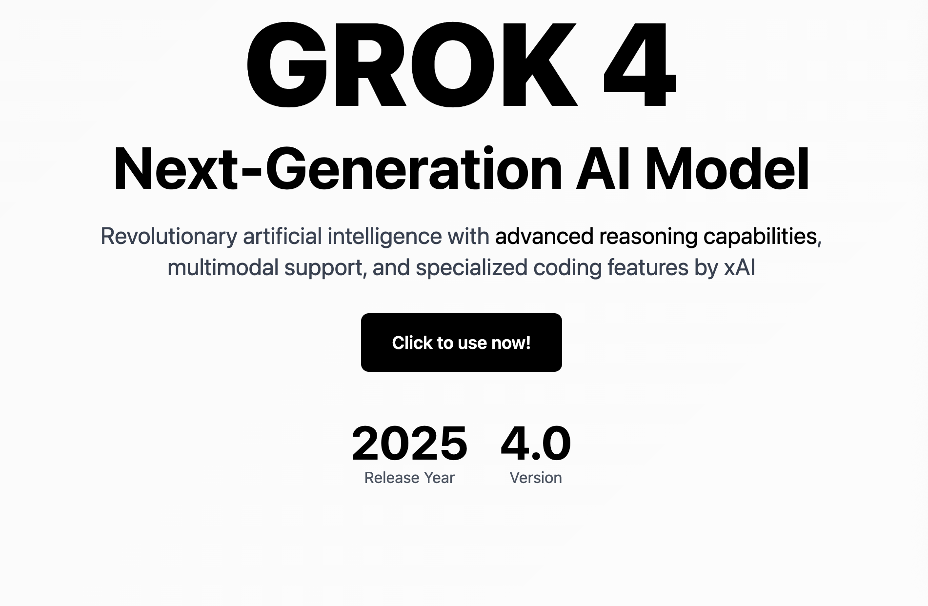 Grok 4 logo