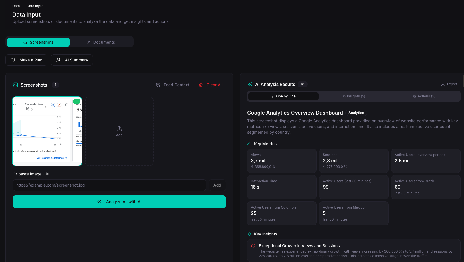 Outcome AI - Main product screenshot demonstrating key features and user interface