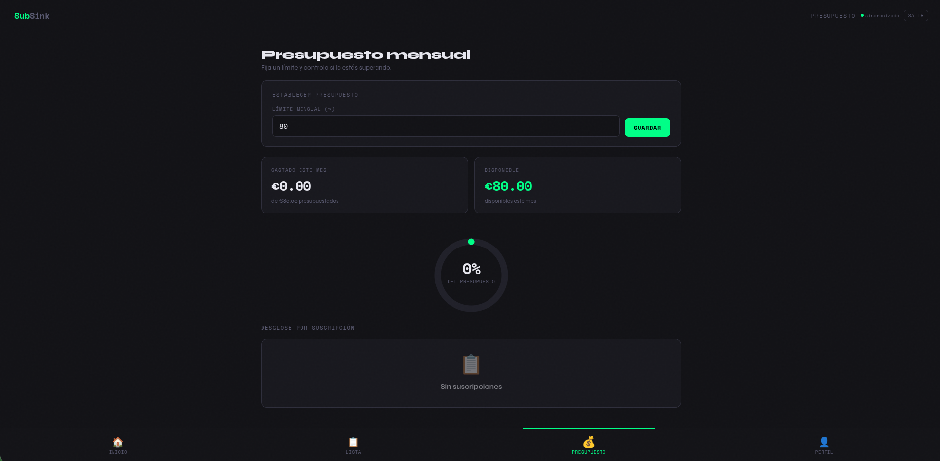 SubSink — Controla tus suscripciones gallery image