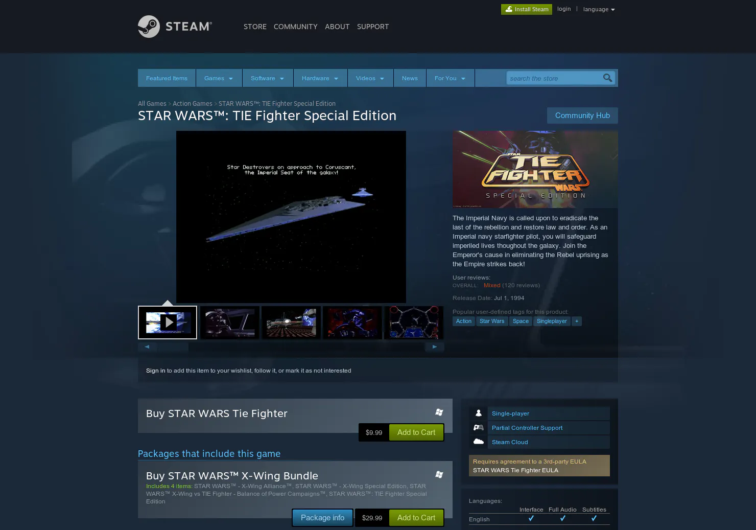 TIE Fighter - Special Ed.