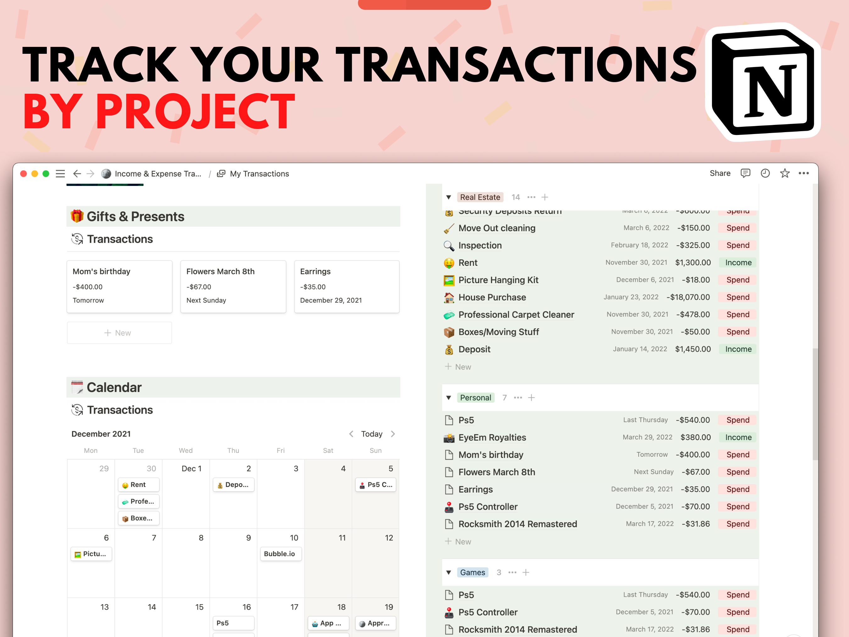 Einkommens- und Ausgaben -Tracker - Übernehmen Sie die Kontrolle über Ihre Finanzen Medien 6