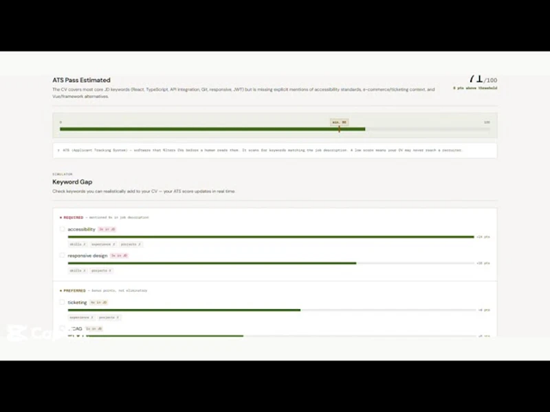 RejectCheck screenshot 1 (video preview)