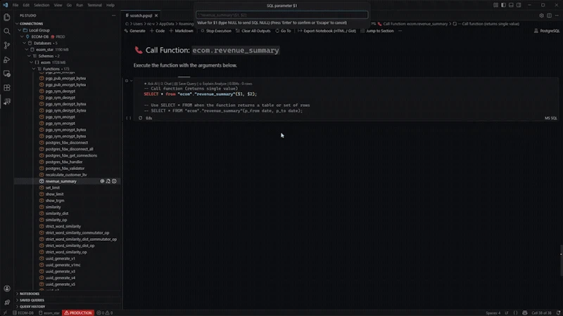 PgStudio screenshot 5