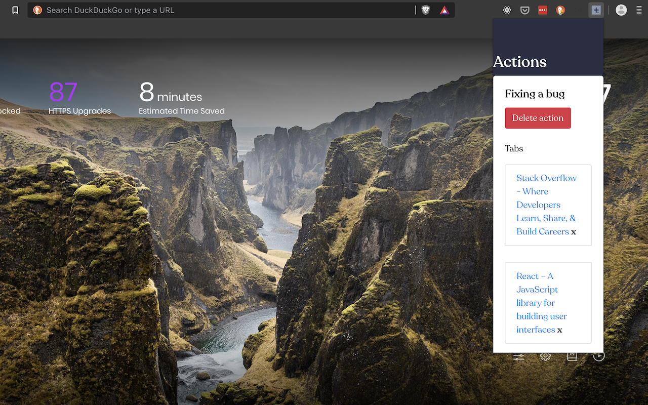 Actions gallery image