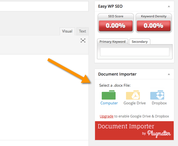 Document Importer for WP gallery image
