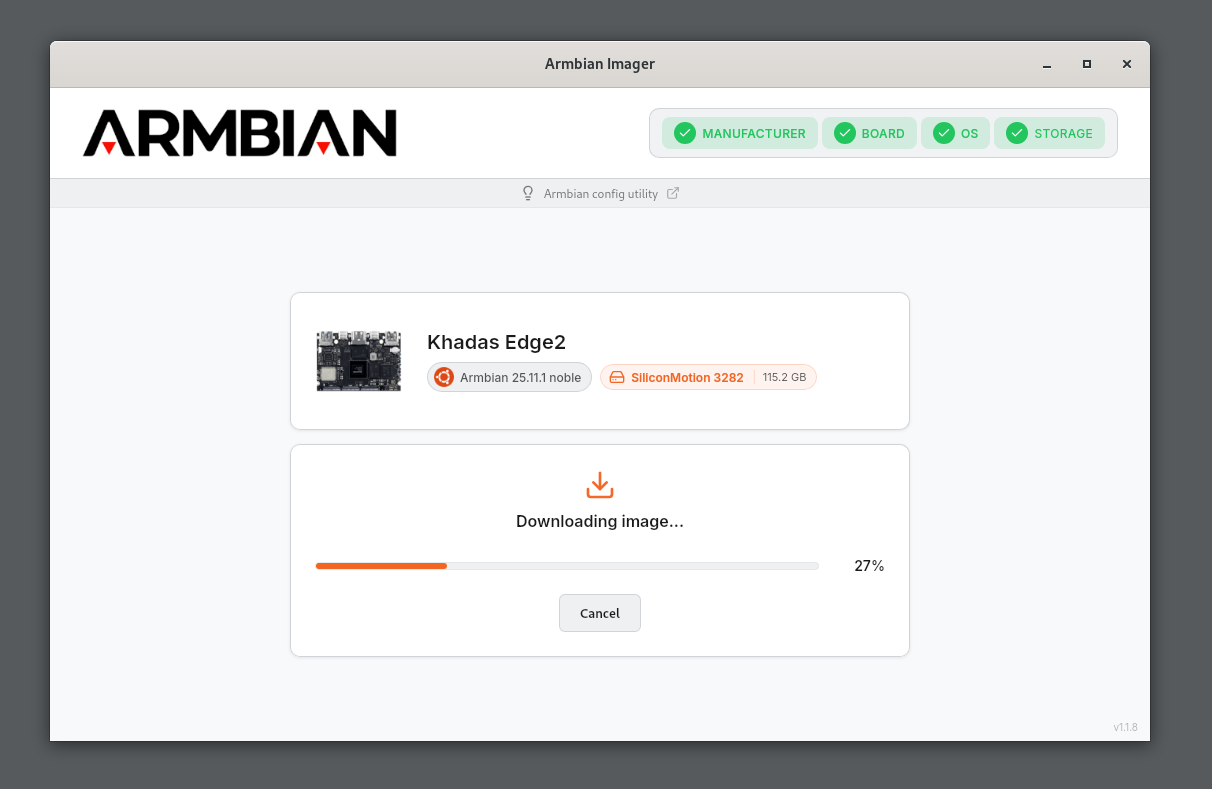 Armbian flashing tool gallery image