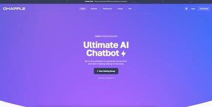 Chapple platform showcasing advanced artificial intelligence for rapid content creation