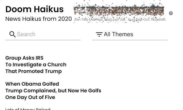 Doom Haikus 2020 media 2