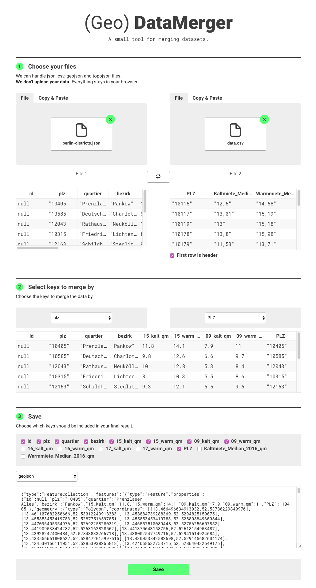 (Geo) Data Merger gallery image