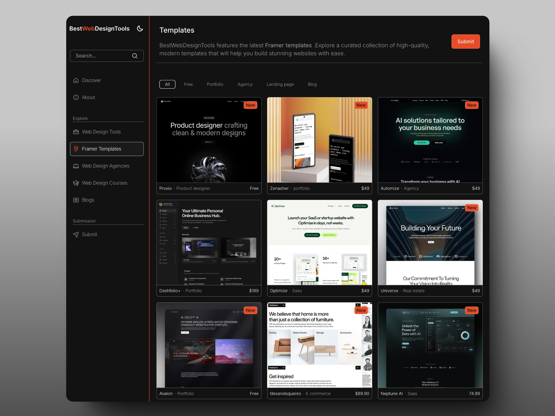BestWebDesignTools - Beste webontwerptools, agentschappen en landingspagina -sjablonen. media 4