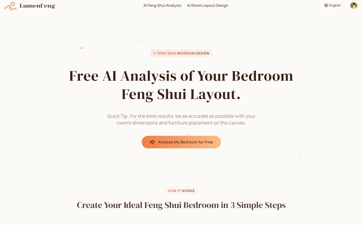 루멘 Fe ng - 균형 잡힌 Feng Shui 침실 레이아웃을위한 자신의 AI 전문가 미디어 1