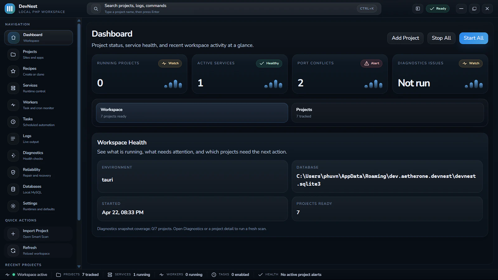DevNest screenshot 1