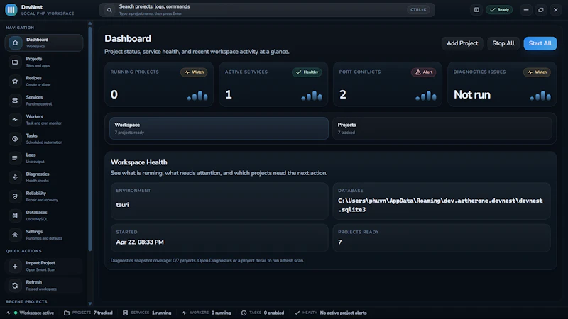 DevNest screenshot 1