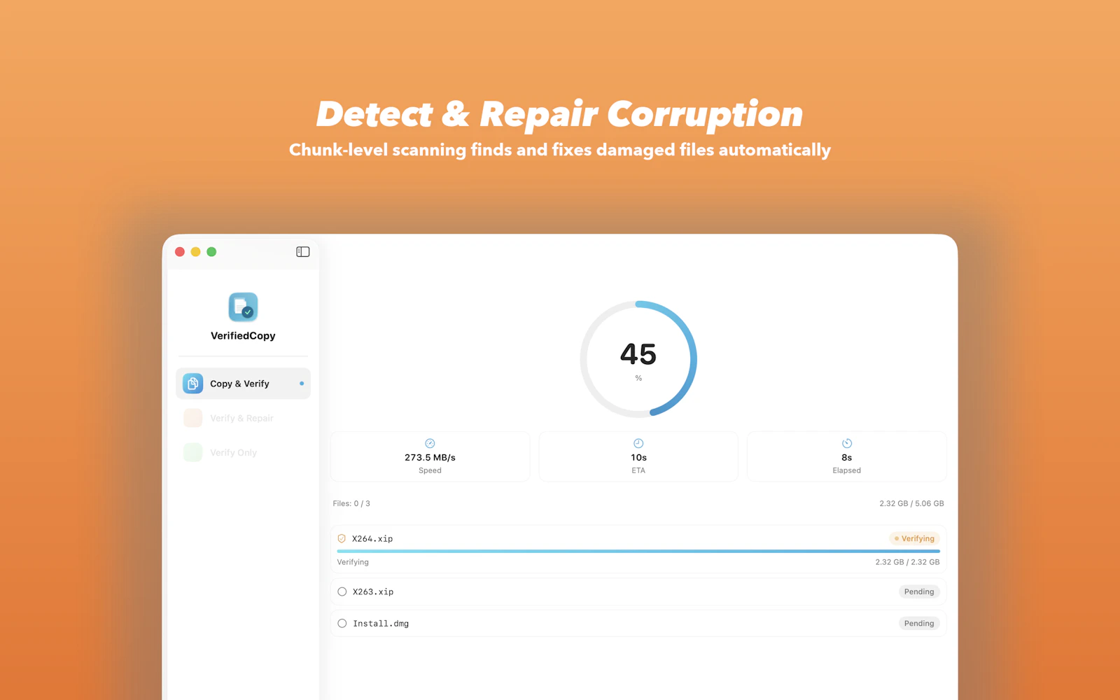 VerifiedCopy screenshot 4
