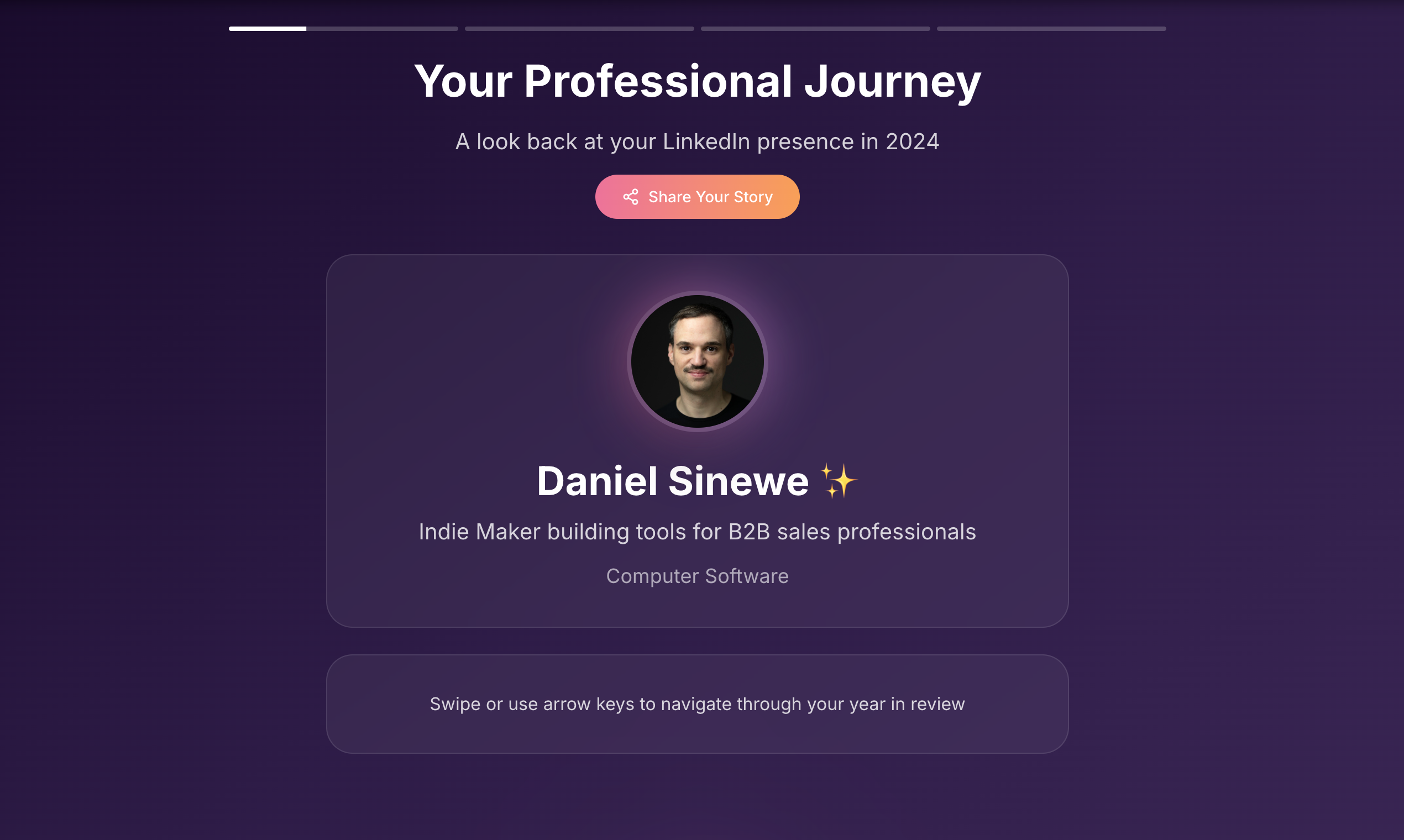 Wrapped.li - Ваш LinkedIn завернут 2024 медиа 2