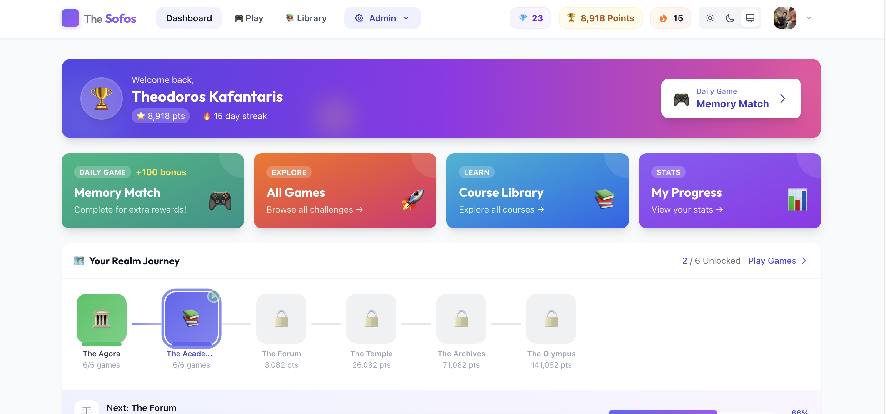 The Sofos - Screenshot 2 showing product features and functionality