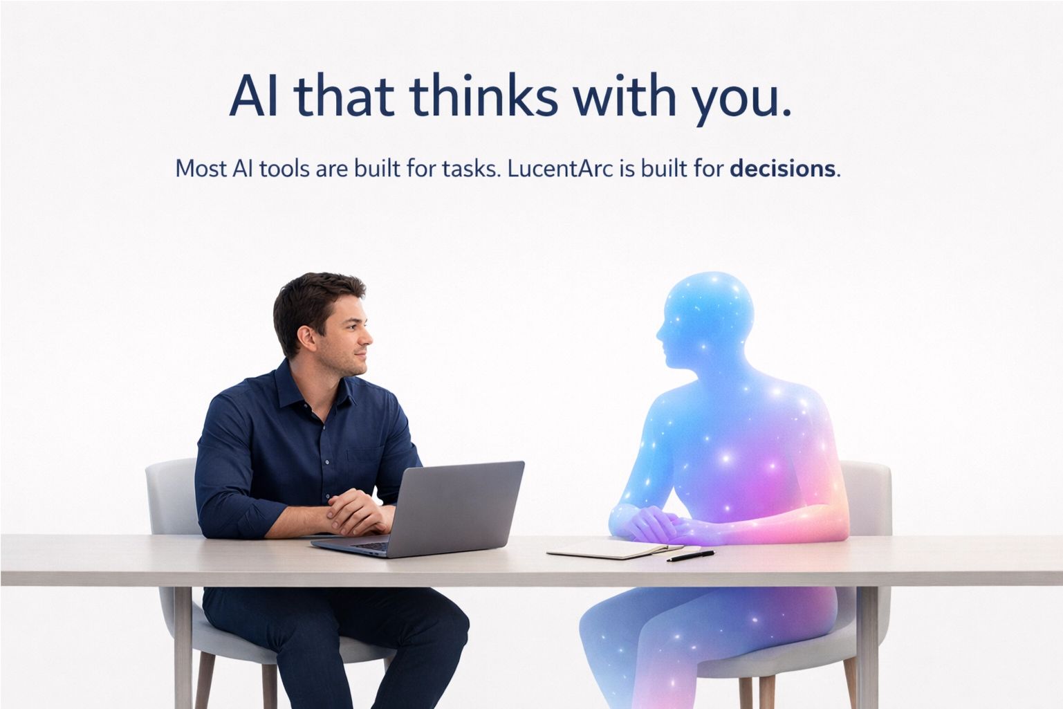 LucenArc - Main product screenshot demonstrating key features and user interface