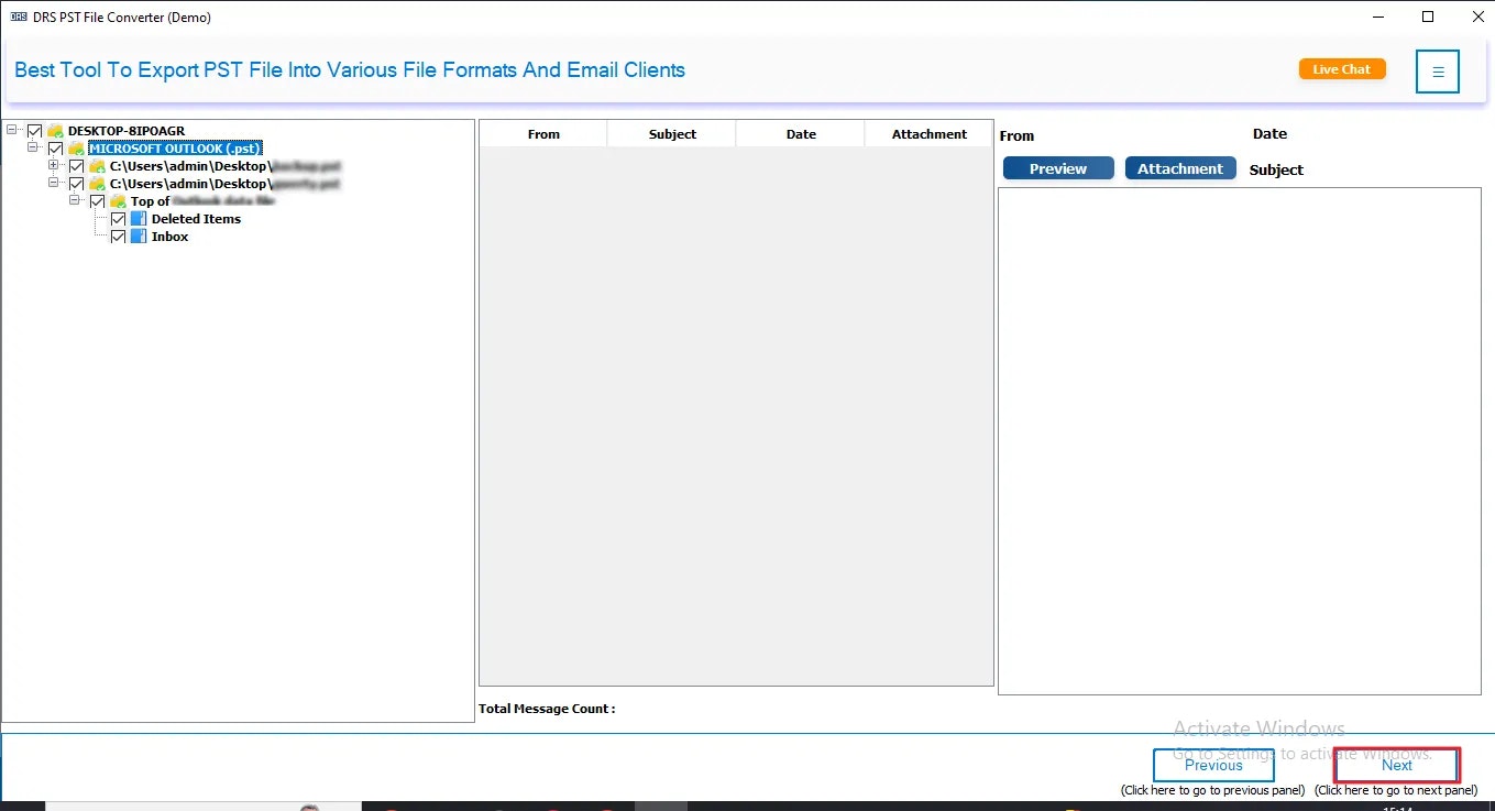 เครื่องมือแปลงไฟล์ PST CloudMigration media 3
