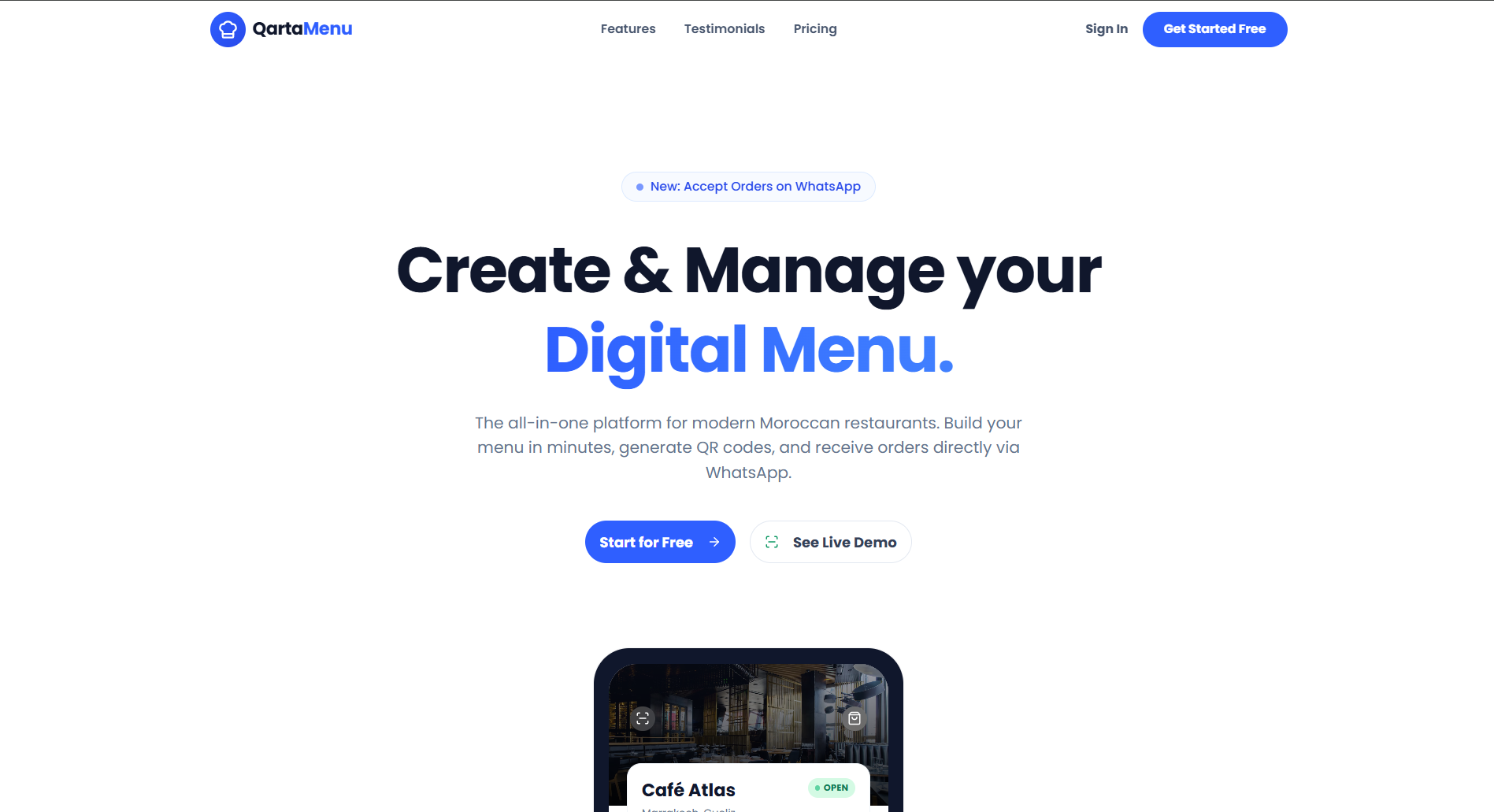 QartaMenu gallery image