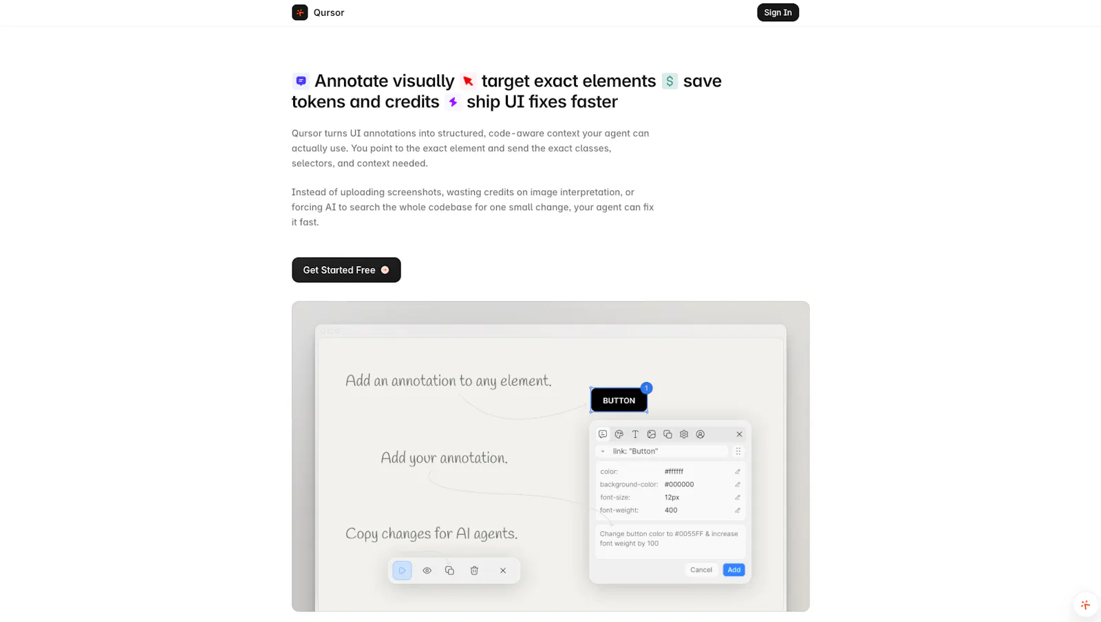 Qursor screenshot 1