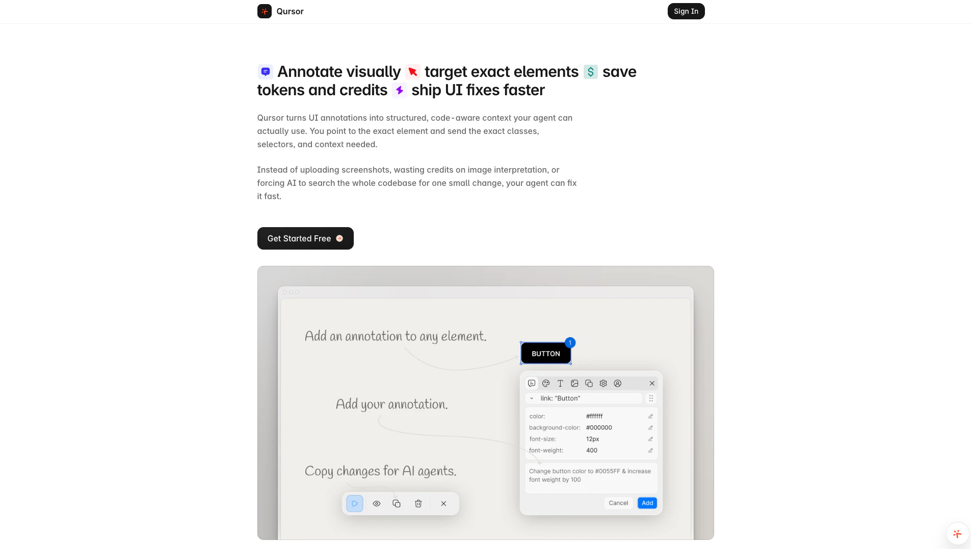 Qursor screenshot 1
