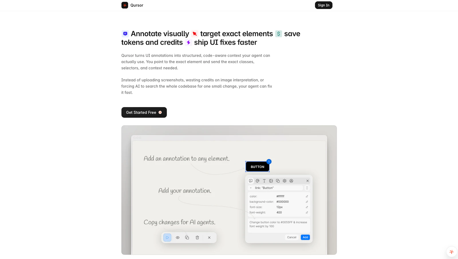 Qursor screenshot 1