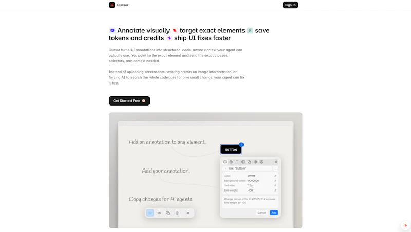 Qursor screenshot 1