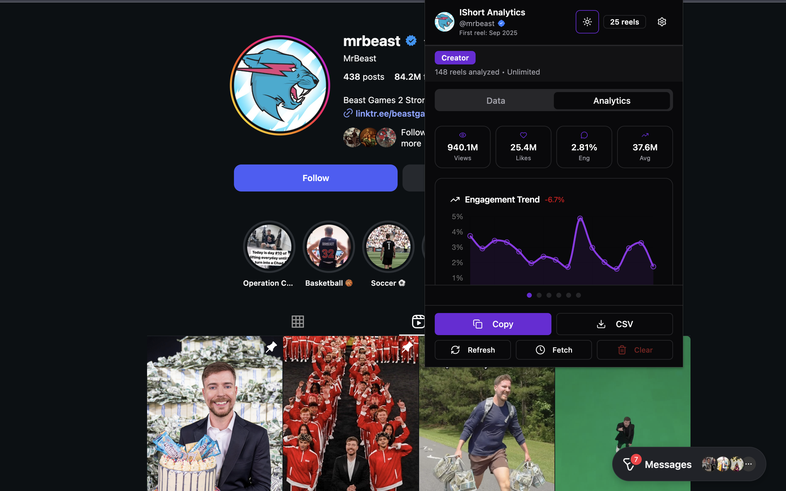 IShort - Instagram Reels Analytics gallery image