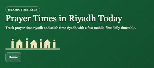 Prayer Time Riyadh gallery image