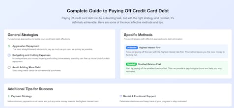 Debt Free Strategy Tool gallery image