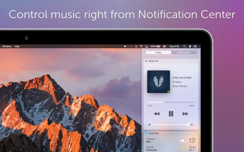MiniPlay for Spotify and iTunes Image
