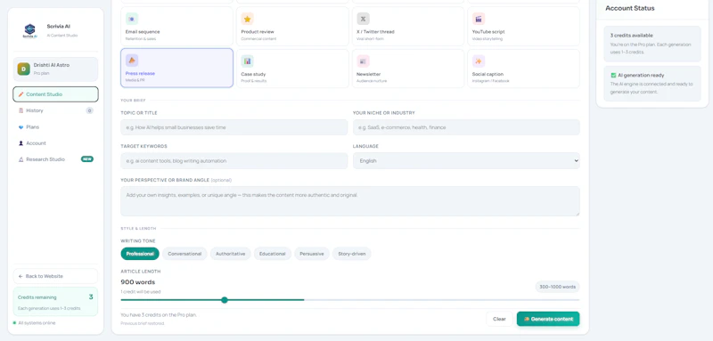 Scrivia AI screenshot 7