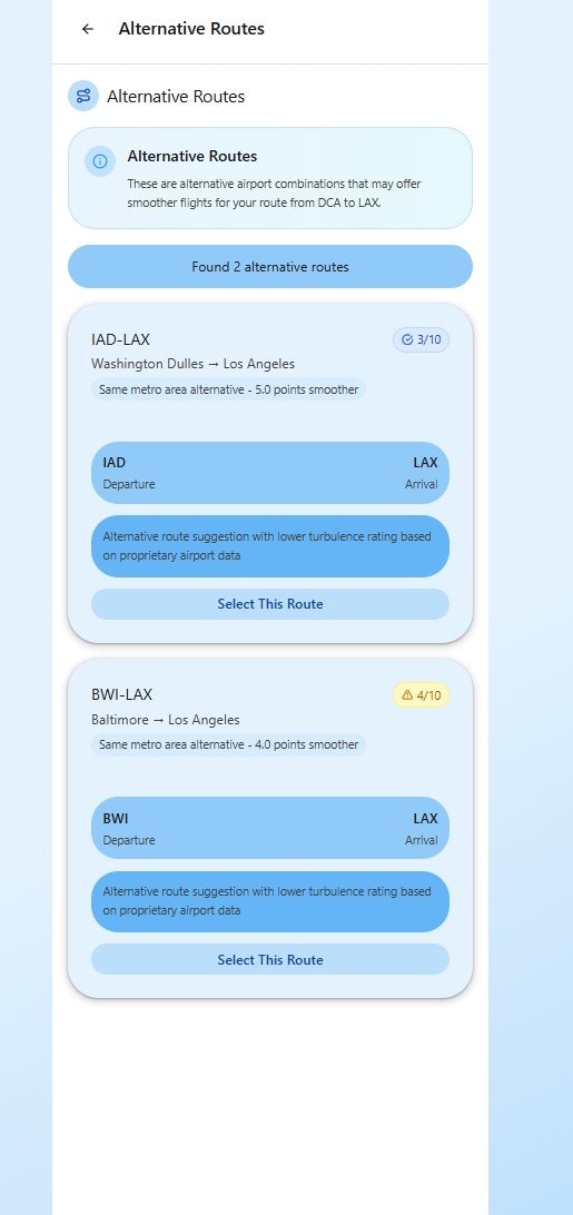 Smooth Flight App gallery image