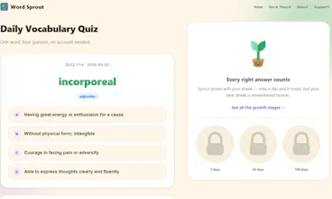 Word Sprout: Daily Vocabulary gallery image