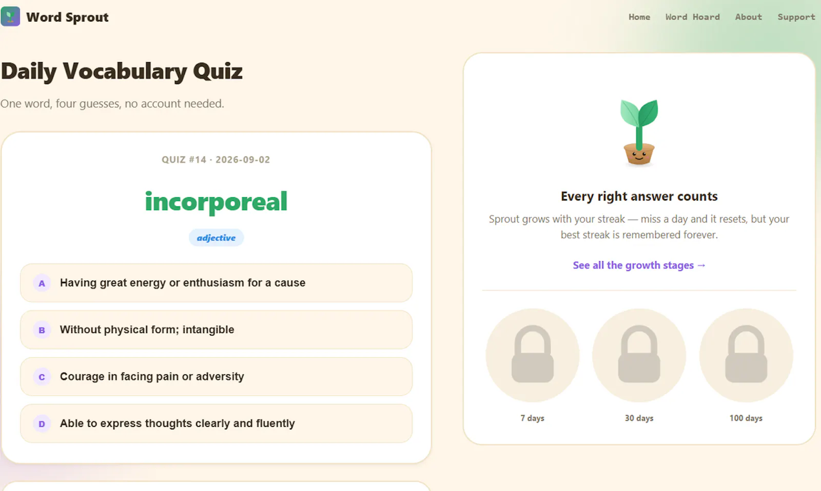 Word Sprout: Daily Vocabulary screenshot 5