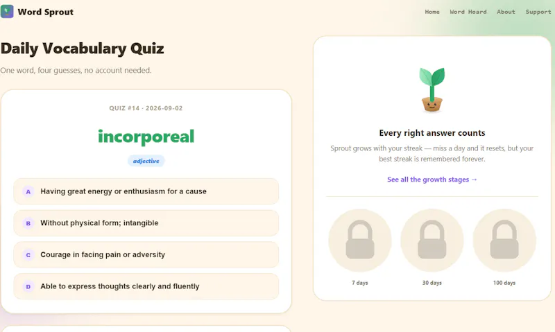 Word Sprout: Daily Vocabulary screenshot 5