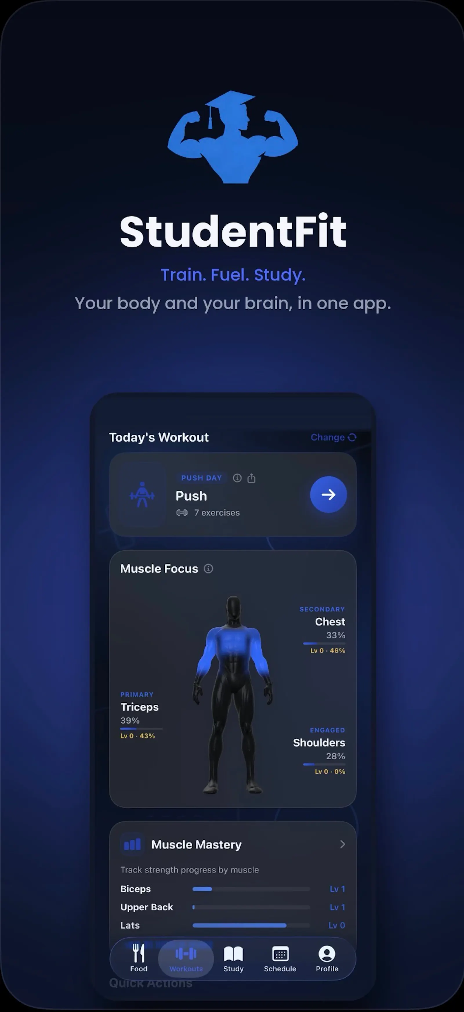StudentFit screenshot 2