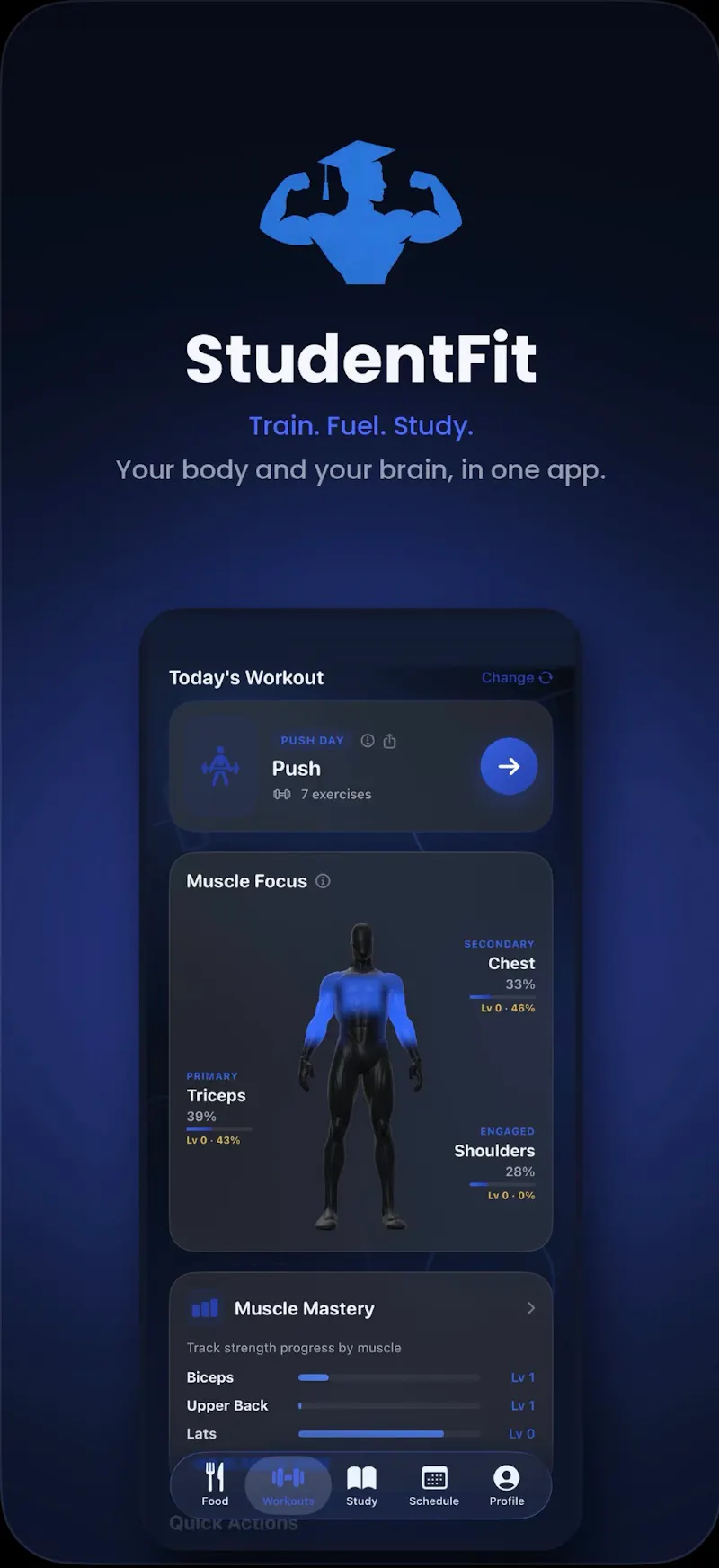 StudentFit screenshot 2