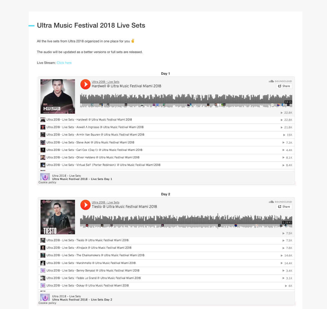 Ultra Music Festival - Live Sets gallery image