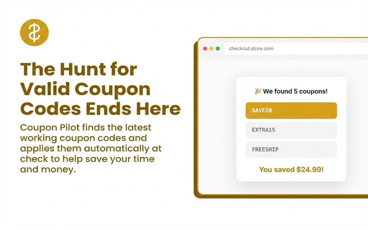 CouponPilot - Main product screenshot demonstrating key features and user interface