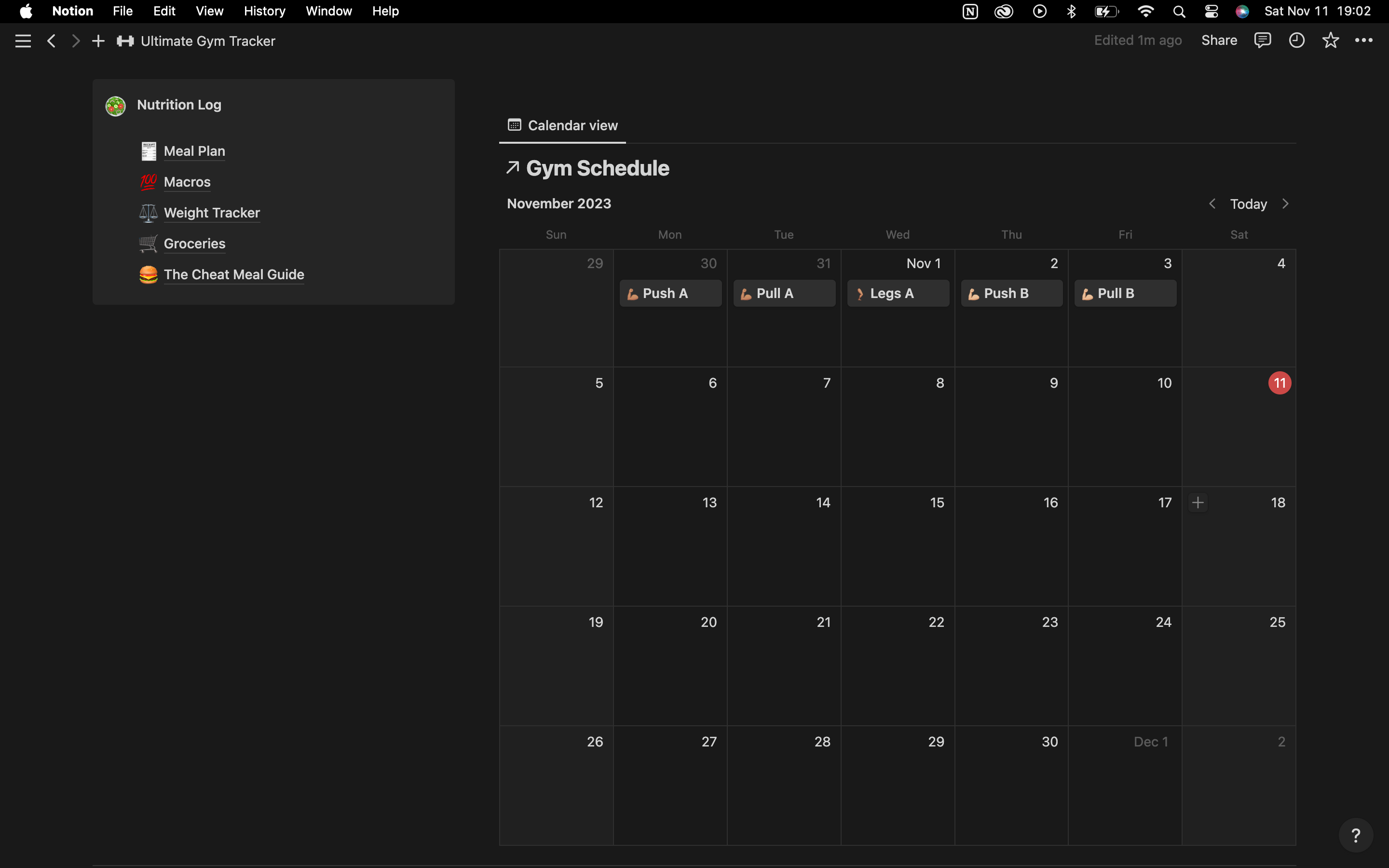 Mídia 2 de Ultimate Gym Tracker - Modelo de noção de rastreamento de ginástica