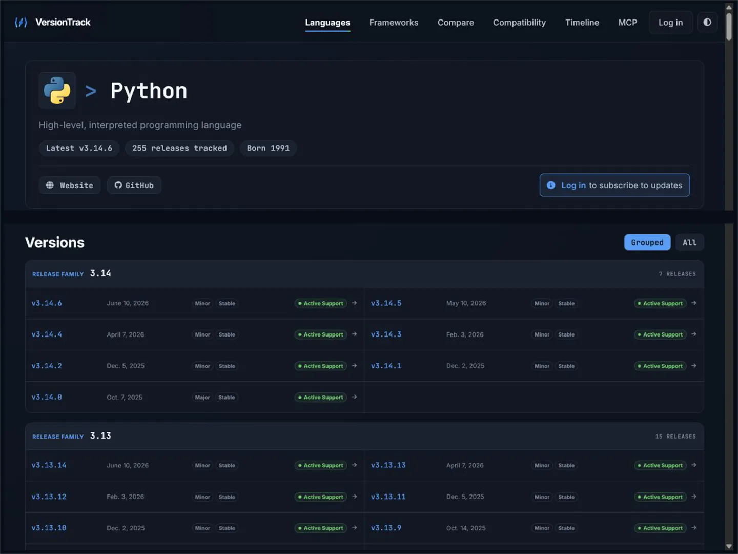 VersionTrack · Updates Radar gallery image