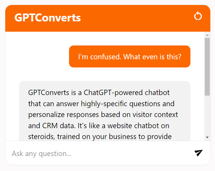 Média Gptconverts - Convertir les visiteurs du site Web avec un chatbot alimenté par le chatpt. 2