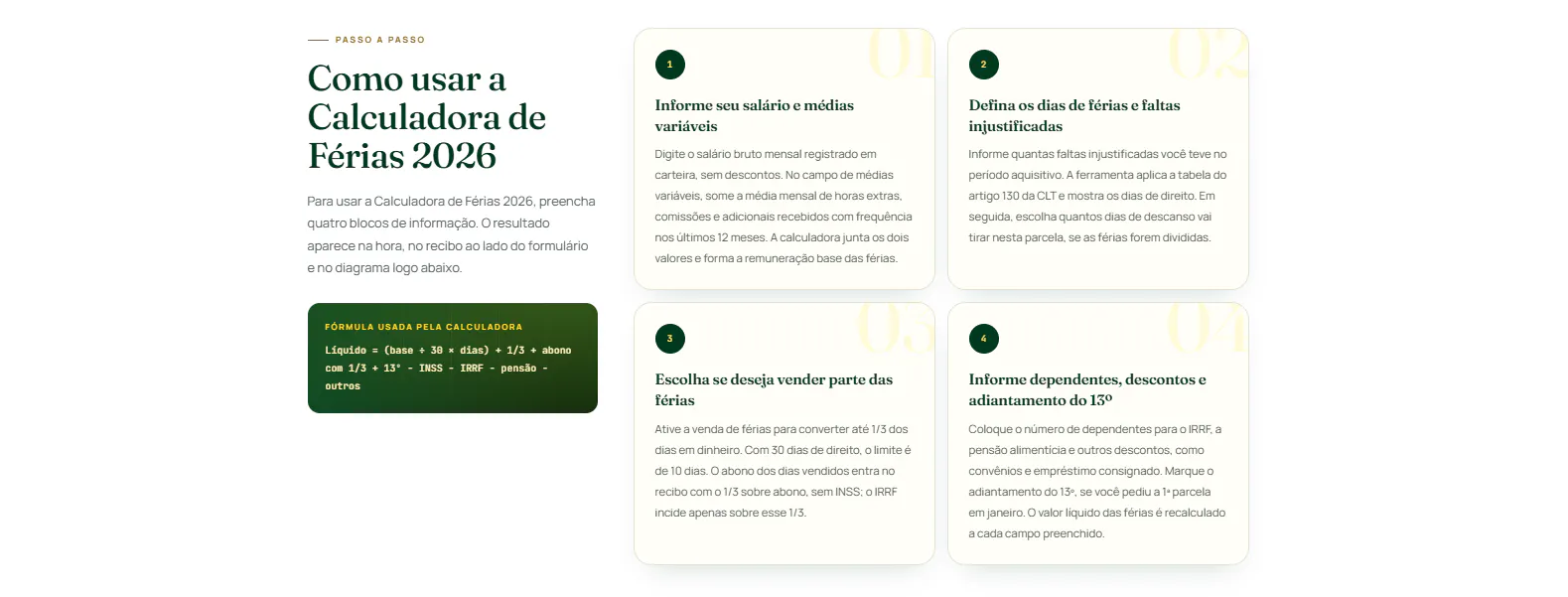 Calculadora de Férias gallery image