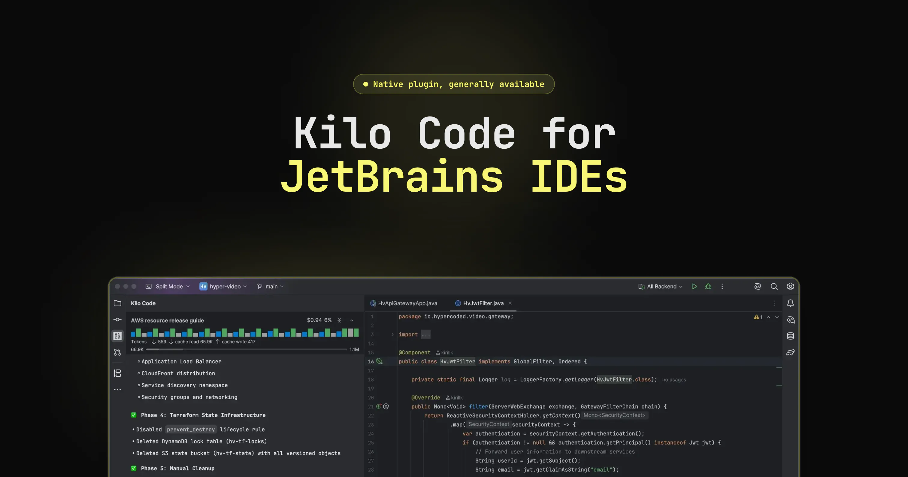 Kilo Code for JetBrains screenshot